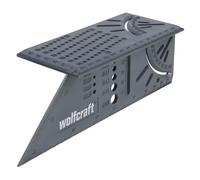 wolfcraft 3D Mitre Angle - Marking Gauge for 45 and 90 Degree Layouts | Durable layout tool for 3D workpieces featuring a drill gauge and parallel line marking function. 5208000