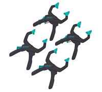 wolfcraft 4-Piece FZR Ratchet Clamp Set for Strong Clamping - 40 & 60 mm