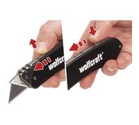 Wolfcraft 4124000 Aluminium Leisure Knife With Retractable Blade
