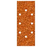 wolfcraft 5 Corundum Sanding Sheets for Wood and Metal, 93 x 230 mm, G40 | Durable abrasive paper for orbital sanders, high-performance corundum grain, coarse 40 grit sanding pad. 1971000