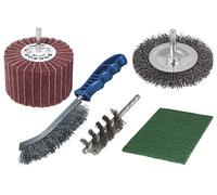 wolfcraft 5-Piece Metalworking Set - Metal Refurbishing & Rust Removal Kit