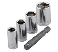 wolfcraft 5-Piece Wrench Socket Set for Drills and Screwdrivers