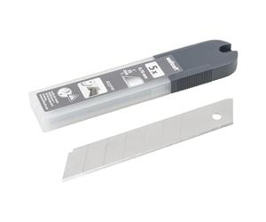wolfcraft 5 professional snap-off blades, 25 mm I 4127000 I Accessories for snap-off blade knives I sharpened on both sides I 7 snap-off segments I HCS in professional quality