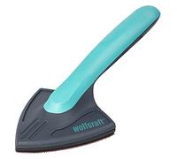 Wolfcraft 5884 Corner Sander | Manual hook and loop sandpaper holder for 95 mm adhesive sheets, ideal for tight edges and filigree work, 5884000
