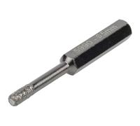 Wolfcraft 5992000 Diamond Drill High-Quality Hex Shank for Tough M...