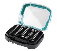 wolfcraft Forstner Drill Bit Set, 15-35 mm, 5 Pcs - CV Steel Bits for Wood, Hinge Hole Drilling, Flat-Bottomed Holes, Freehand Use or with Depth Limit - 1002000