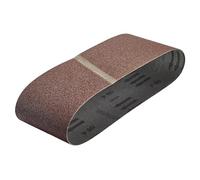 wolfcraft 6 Fabric Sanding Belts 75 x 533 mm, Grain 60 I 3102000