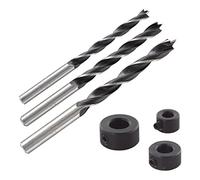 wolfcraft Wood Twist Drill Bit Set 6 Pcs. I 2730000 I Set for restricted-depth drilling for wood joints