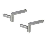 wolfcraft 2 Quick Clamps I 6176000 I for Quickly Fastening workpieces on All Tables with 20 mm Holes