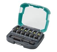 wolfcraft 7-Piece Impact Bit Box, Hardened TORX Bits T15-T30 with Holder
