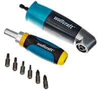 wolfcraft 8-Piece Drawer Screwdriver Set - Right-Angle Drill & Ratchet