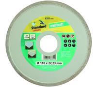 Wolfcraft 8381 Closed Edge Diamond Blade 110mm