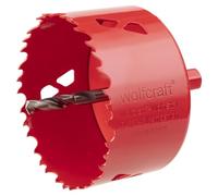 wolfcraft 83mm Bi-Metal Hole Saw - HSS Wood & Metal Hole Cutter | Durable Vario-toothed cutter for drywall, plastic, OSB, and metal. Includes 40 mm cutting depth and 9.5 mm shank. 5476000