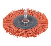 Wolfcraft Abrasive Nylon Bristle Wheel Brush
