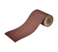 wolfcraft Adhesive Sandpaper Roll, Grit 80, 4m x 115mm for Wood and Metal | Velour backed aluminium oxide sanding sheet for orbital sanders, hand sanders, cut to size length. 1740000