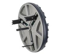 wolfcraft Adjustable Hole Saw 45-130 mm - Hole Cutter for Plasterboard, Softwood & Drywall - Integrated Scale, Triple-Tooth Blades - 5978000