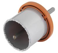 wolfcraft Annular Bit, Tungsten Carbide Coated I 3470000 I For installation work in brick walls and stone, cutting depth 55 mm