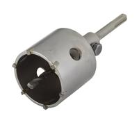 wolfcraft Annular Bit, Tungsten Carbide Tipped, With SDS Plus Mandrel I 8914000 I For installing flush sockets in concrete, brick walls and stone;