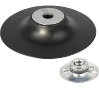 wolfcraft Backing Pad Ø125 mm - for Angle Grinders - 2454000 - with M14 Flange nut - ISO 15636 Compatible - for Grinding and polishing