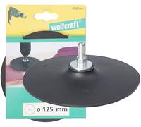 wolfcraft Backing Pad for Drill - 125 mm Sanding Disc Holder & Plate