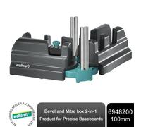 wolfcraft Bevel and Mitre Box - The 2-in-1 solution for precise baseboards