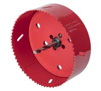 wolfcraft Bi-Metal Hole Saw, Ø 121 mm - HSS Progressive Vario-Toothing