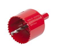 wolfcraft Bi-Metal Hole Saw, Ø 54 mm I 5472000 I For drywall materials, wood, plastics and metals, cutting depth 40 mm