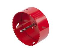 Wolfcraft 5493000 Complete Crown Saw With Adapter And Pilot Bit 100 Mm Red
