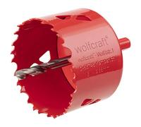 wolfcraft Bi-Metal Hole Saw I 5474000 I For drywall materials, wood, plastics and metals, cutting depth 40 mm