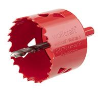 wolfcraft Bi-Metal Hole Saw, Ø 60 mm I 5484000 I For drywall materials, wood, plastics and metals, cutting depth 40 mm