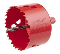 wolfcraft Bi-Metal Hole Saw, ø74 mm I 5475000 I For drywall materials, wood, plastics and metals, cutting depth 40 mm