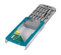 wolfcraft Bit Cassette Flat/Crosshead (PH/PZ) / TORX® (T), 17 Pcs. I 8633000 I 16 Solid bits in Various Sizes, incl. bit Holder