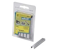 wolfcraft Broad Back Staple, Extra Hard Steel, Type 053 I 7026000 I Ideal for Fastening Fabric, Textiles and Thin Strips of Wood