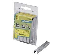 wolfcraft Broad Back Staple, Extra Hard Steel, Type 053 I 7032000 I Ideal for Fastening Fabric, Textiles and Thin Strips of Wood