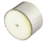 wolfcraft "Ceramic" Diamond Coated Annular Bit, with Centring Drill Bit and Shank I 5933000 I for Plumbing and Electrical installations in Tiles, Cutting Depth 45 mm