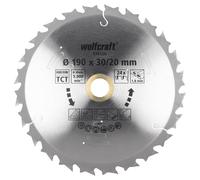 wolfcraft Circular Saw Blade for Cordless Circular Hand Saws, purple series, Ø 190 mm I 6347000 I Fast, medium-coarse cuts