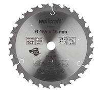 wolfcraft Circular Saw Blade for Cordless Circular Hand Saws, purple series I 6343000 I Fast, medium-coarse cuts