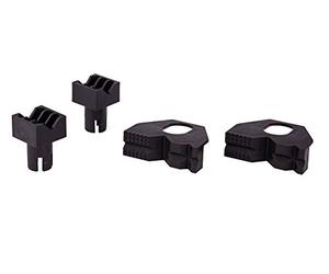 wolfcraft Clamping Jaw Set for Securing Horizontal and Round Workpieces, 4 Pcs. I 6174000 I for numerous Clamping Options on All Tables with 20 mm bore Holes
