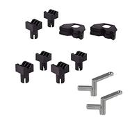 wolfcraft Clamping Jaws, for Clamping Tables and workbenches I 6172000 + Quick Clamps, with 20 mm bores I 6176000 I for Quick Fastening + Plastic Jaws for Clamping Tables and Workbenches