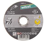 wolfcraft Cutting Disc for Aluminium, extra thin, Ø 115 mm I 1668999 I