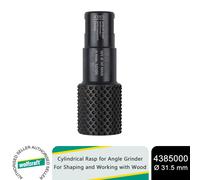 wolfcraft Cylindrical Rasp for Angle Grinder, Shaping & Woodworking, Ø 31.5 mm