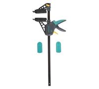 wolfcraft Decking Installation Clamp - 450 mm Alignment Tool for Boards | Heavy-duty 120 kg clamping force, includes 2 jaws for one-hand use, fits boards up to 20 cm wide. 6985000