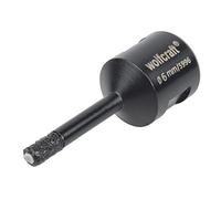 wolfcraft “Ceramic” Diamond Coated Annular Bit, for Angle Grinders, Ø 6 mm I 5996000 I For installing bathroom fittings and cable bushings in tiles or glazed tiles