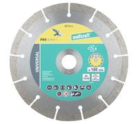 wolfcraft Diamond Cutting Disc Pro Universal I 8315000 I Universal Use - Ideal for Concrete Products I Diameter 180 mm I 10 mm