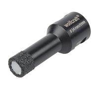 wolfcraft Diamond Hole Saw Ø 14 mm, M14 Tile Drill Bit for Angle Grinders