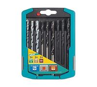 wolfcraft Drill Bit Set 9 Pcs. for Metal/Wood/Stone I 7117000 I for Drilling into Metal, Wood and Stone