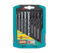 wolfcraft Drill Bit Set 9 Pcs. for Stone/Wood I 7116000 I for Drilling into Stone and Wood
