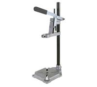 wolfcraft Drill Stand for Round Work Pieces and Surfaces, Euronorm Ø 43mm | Precision drilling aid for battens with 34.5cm height, 60mm stroke and cast iron plate. Article 3406000