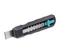 wolfcraft Dual Scraper Knife - 2-in-1 Utility Knife with Scraper for Silicone Joint Removal, 18 mm Snap-Off Blade and Ground Scraper Blade- 4333000