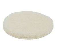 wolfcraft Easy-Fix Lambswool Polishing Bonnet for Eccentric Sanders, 150mm | Velour-backed wool pad for high-gloss polishing of paint, non-ferrous metals and stainless steel. 3166000